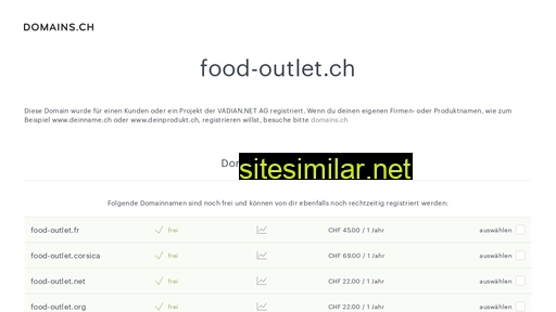 food-outlet.ch alternative sites