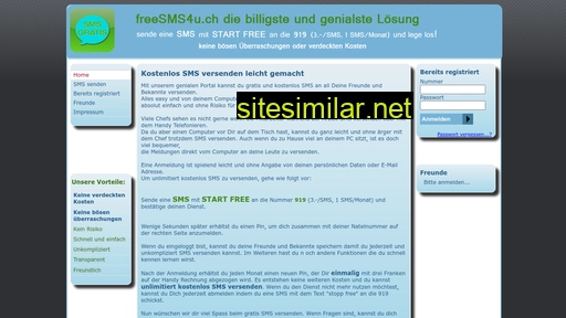 freesms4u.ch alternative sites