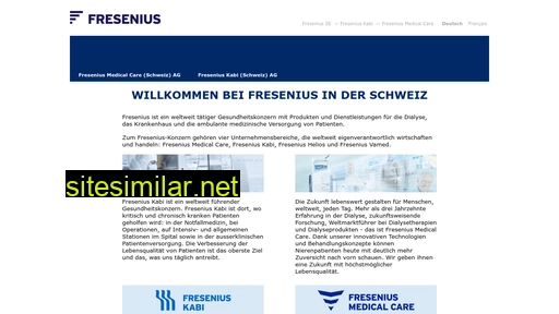fresenius.ch alternative sites