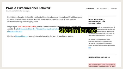fristenrechner.ch alternative sites