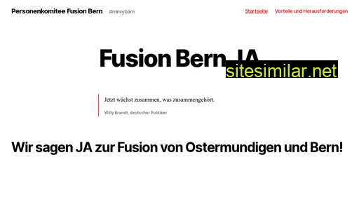 fusionbern.ch alternative sites