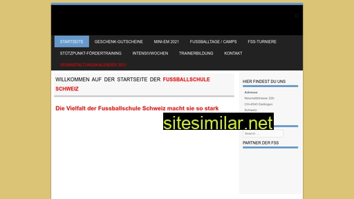 fussballschuleschweiz.ch alternative sites
