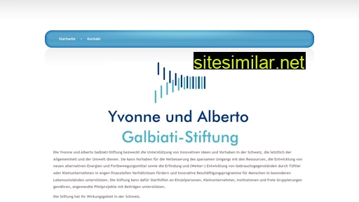 galbiati-stiftung.ch alternative sites