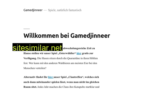 gamedjinneer.ch alternative sites
