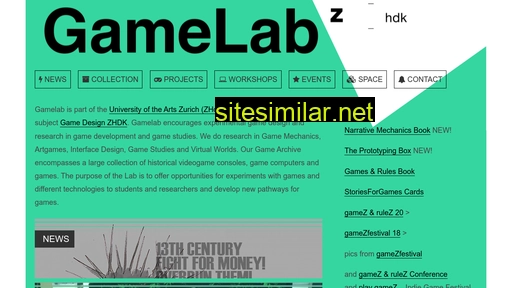 gamelab.zhdk.ch alternative sites