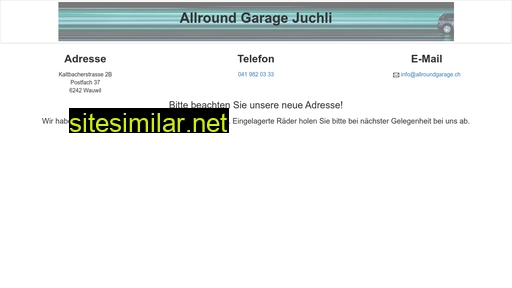 garagejuchli.ch alternative sites