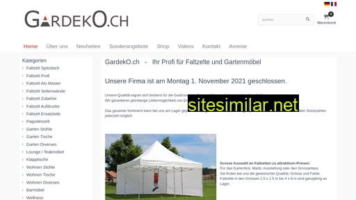 gardeko.ch alternative sites