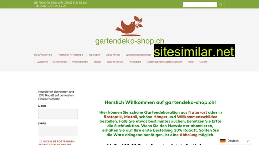 gartendeko-shop.ch alternative sites