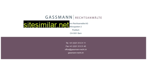 gassmann-recht.ch alternative sites