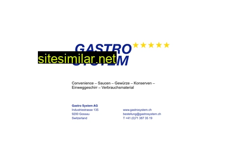 gastrosystem.ch alternative sites