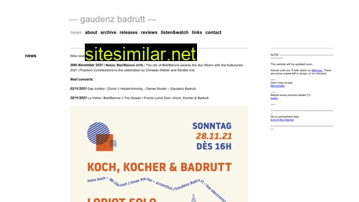 gaudenzbadrutt.ch alternative sites