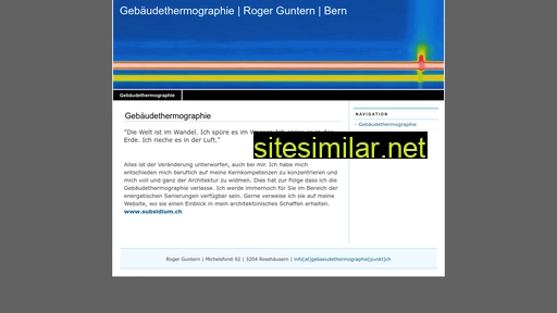 gebaeudethermographie.ch alternative sites