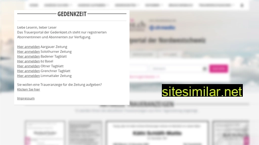 gedenkzeit.ch alternative sites