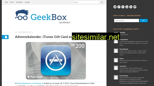 geekbox.ch alternative sites