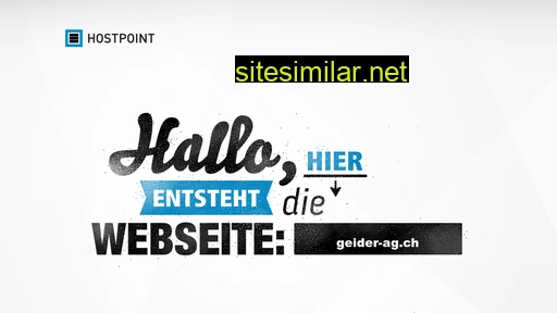 geider-ag.ch alternative sites