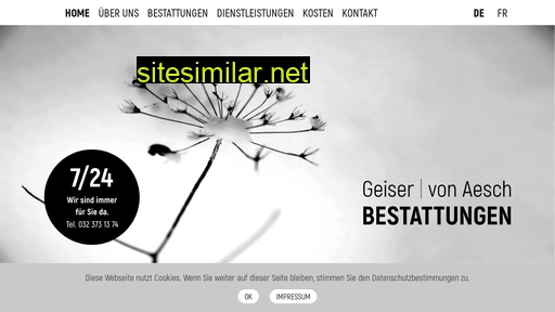 geiser-bestattungen.ch alternative sites