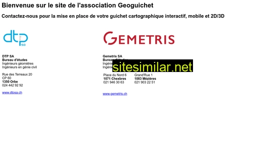 geoguichet.ch alternative sites