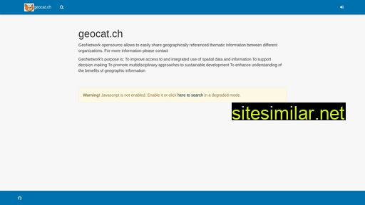 geocat.ch alternative sites