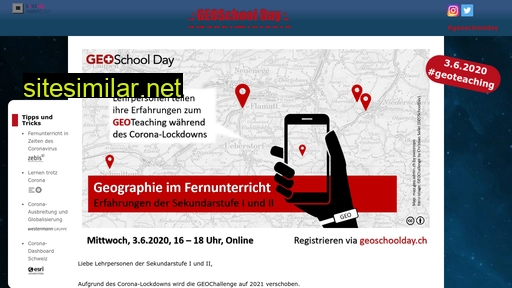 geoschoolday.ch alternative sites