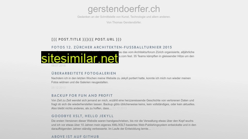gerstendoerfer.ch alternative sites