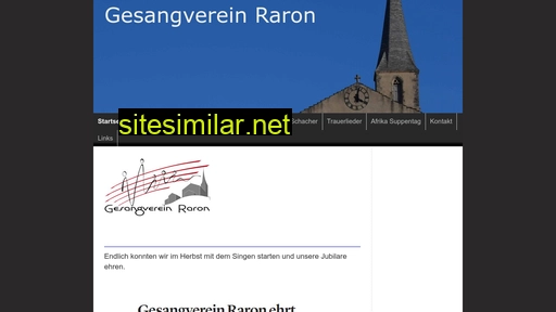 gesang-raron.ch alternative sites