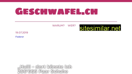 geschwafel.ch alternative sites