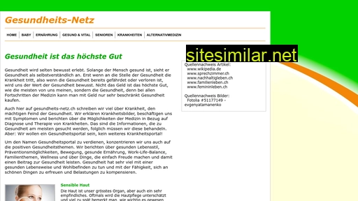 gesundheits-netz.ch alternative sites