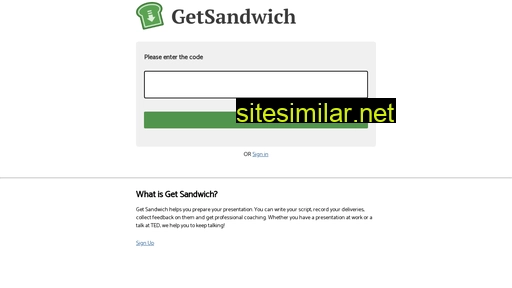 get.getsandwi.ch alternative sites