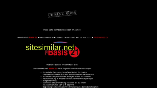 gewerkschaftbasis21.ch alternative sites