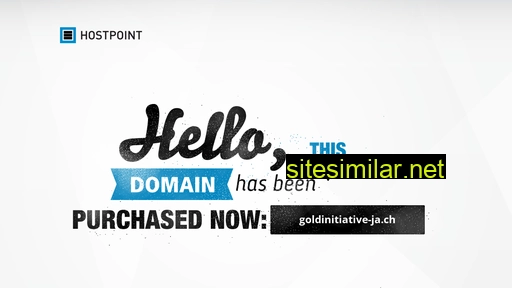 goldinitiative-ja.ch alternative sites