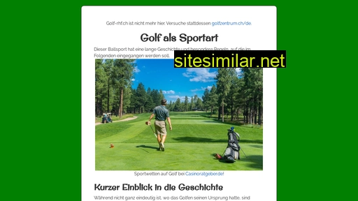 golf-rhf.ch alternative sites
