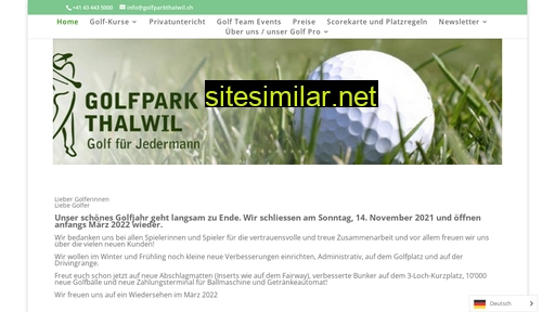 golfparkthalwil.ch alternative sites