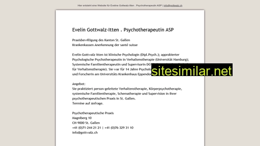 gottwalz-psychotherapie.ch alternative sites