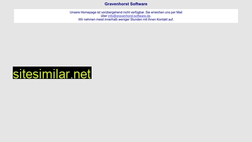 gravenhorst.ch alternative sites