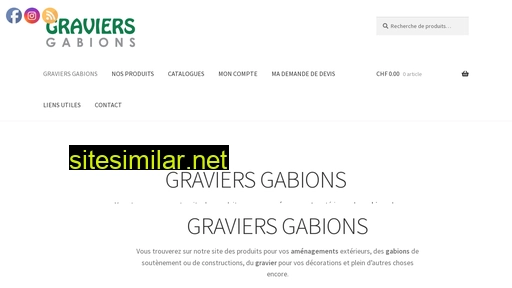 Graviers-gabions similar sites