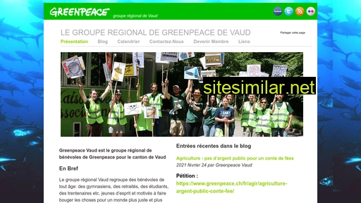 greenpeacevaud.ch alternative sites
