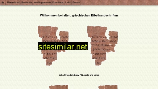 Griechische-bibelhandschrift similar sites