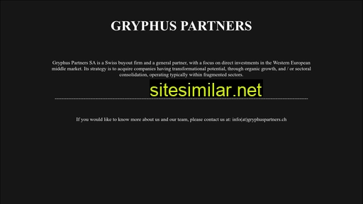 gryphuspartners.ch alternative sites