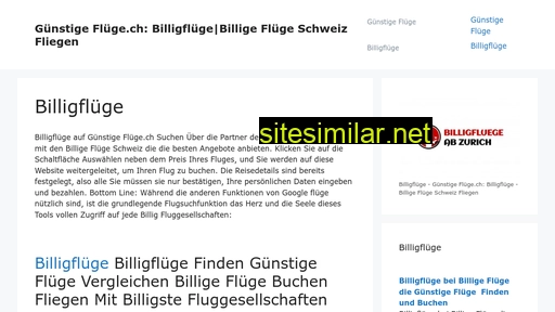 gunstigefluge.ch alternative sites