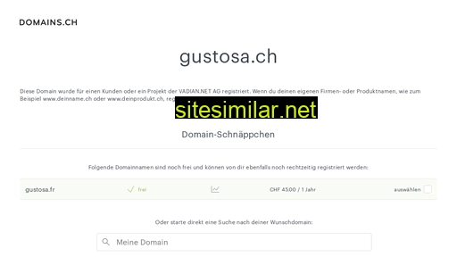 gustosa.ch alternative sites