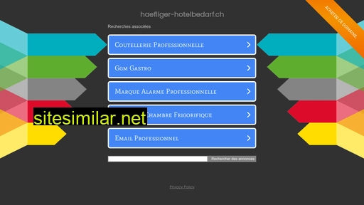 haefliger-hotelbedarf.ch alternative sites