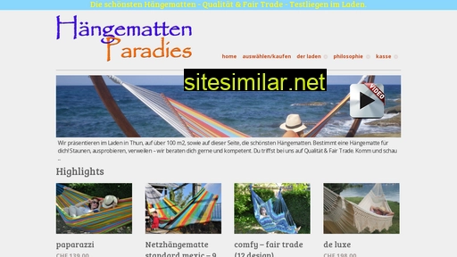 haengemattenparadies.ch alternative sites