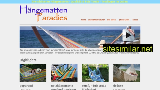 haengematteparadies.ch alternative sites