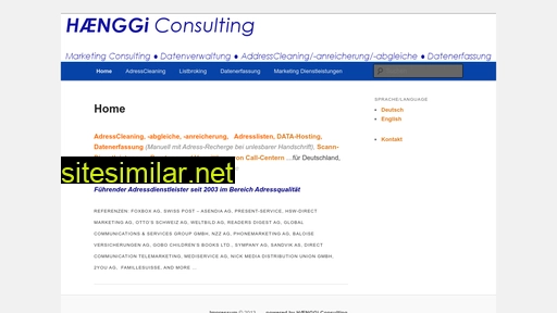 haenggi-consulting.ch alternative sites