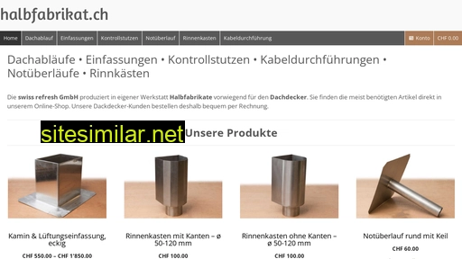 halbfabrikat.ch alternative sites