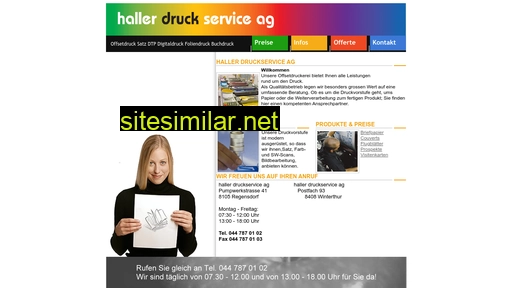 hallerdruck.ch alternative sites