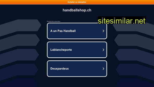 handballshop.ch alternative sites