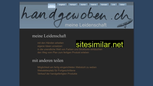 handgewoben.ch alternative sites