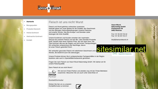 hansundwurst.ch alternative sites