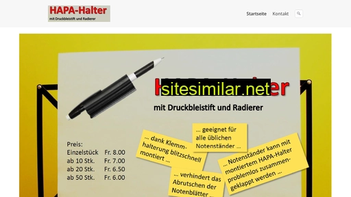 hapa-halter.ch alternative sites